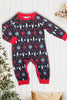 Afbeelding in Gallery-weergave laden, Kerstmis Familie Bijpassende Pyjama Zwart Rood Hert Bedrukte Pyjama Set