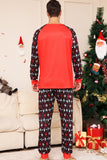 Kerstmis Familie Bijpassende Pyjama Zwart Rood Hert Bedrukte Pyjama Set