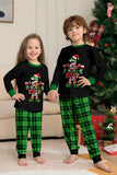 Kerstmis Familie Wijn Minnaar Dinosaurus Print Pyjama Set