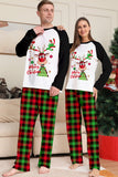 Kerstmis Familie Zwart Wit Hert Bedrukte Plaid Pyjama Set