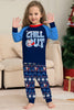 Afbeelding in Gallery-weergave laden, Kerst Familie Bijpassende Pyjama Set Navy Chill Out Pyjama&#39;s