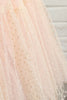 Afbeelding in Gallery-weergave laden, Blush Polka Dots Bloem Meisje Jurk met Mouwen