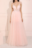 lange roze glitter galajurk