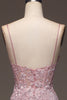 Afbeelding in Gallery-weergave laden, Glitter Blush zeemeermin Spaghetti bandjes lange Prom jurk met kralen