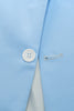 Afbeelding in Gallery-weergave laden, Peak Revers Single Breasted Sky Blue Heren Galapakken