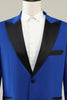 Afbeelding in Gallery-weergave laden, Slim Fit Peak Revers One Button Blue Heren Galapakken
