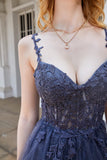 A Line Spaghetti Straps Grijs Kort Homecoming Jurkje met Appliques