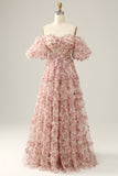Ivory Red Flower Off The Shoulder Galajurk