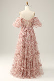 Ivory Red Flower Off The Shoulder Galajurk