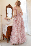 A Line Sweetheart Ivory Red Flower Plus Size Galajurk