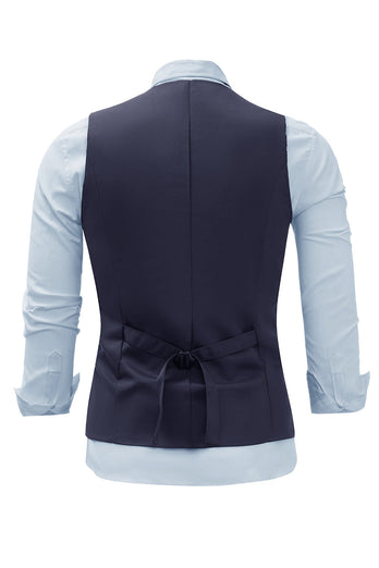 Navy Chain Heren vest met 5-delige accessoires set