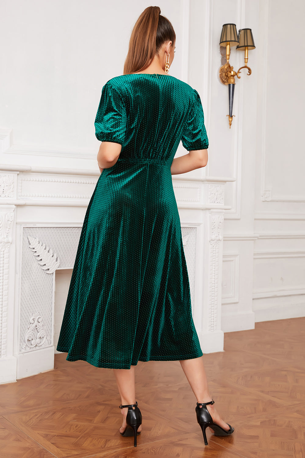 Tijdelijke aanbieding Flueel Party Club mini jurk 1 stuk Willekeurige stijl en kleur