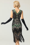 Jaren 20 Glitter Flapper Jurk met Franjes