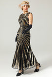 Zeemeermin Pailletten Gatsby 1920s Flapper Jurk