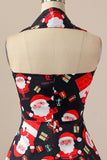 Retro Halter Kerstfeest Jurk