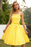 Gele Stippen jaren '50 Sundress