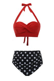Zwart Groen Blad Twee Delige Bikini