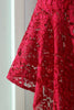 Afbeelding in Gallery-weergave laden, Bourgondië Zeemeermin Kanten jurk
