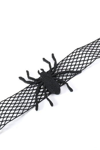 Zwarte Halloween Spider Choker