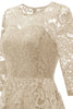 Afbeelding in Gallery-weergave laden, Bourgondische hoge lage kant jurk
