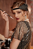 Jaren 1920 Flapper Zwarte Accessoires Set