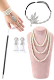 Jaren 1920 Flapper Gouden / Zilveren Accessoires Set