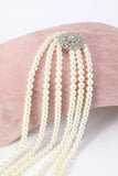 Witte Pearl Jaren 1920 Accessoires Set