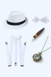 Khaki 1920s Accessoires Set voor Mannen