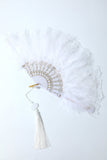 Jaren 1920 Feather Lace Fan