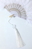 Jaren 1920 Feather Lace Fan