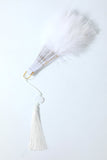 Jaren 1920 Feather Lace Fan