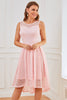 Afbeelding in Gallery-weergave laden, Roze mouwloze kanten jurk