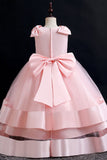 Puffy Kid's Princess Party Jurk met Bowknot