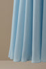 Afbeelding in Gallery-weergave laden, V-hals blauwe moeder van bruid jurk met appliques